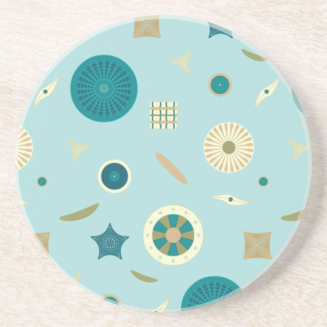 Dessous De Verre En Grès Delightful Diatoms Sandstone Coaster (Devant)
