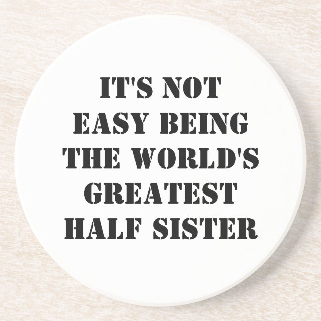 Dessous De Verre En Grès Demi-soeur (Devant)