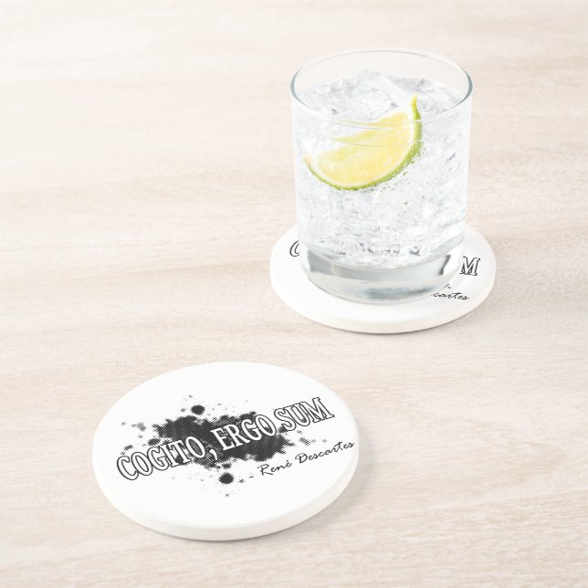 Dessous De Verre En Grès Descartes (Côté)