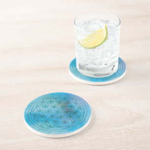 Dessous De Verre En Grès Descendance – Fleur de Vie