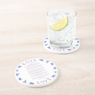 Dessous De Verre En Grès Desiderata Hydrangea par Max Ehrmann