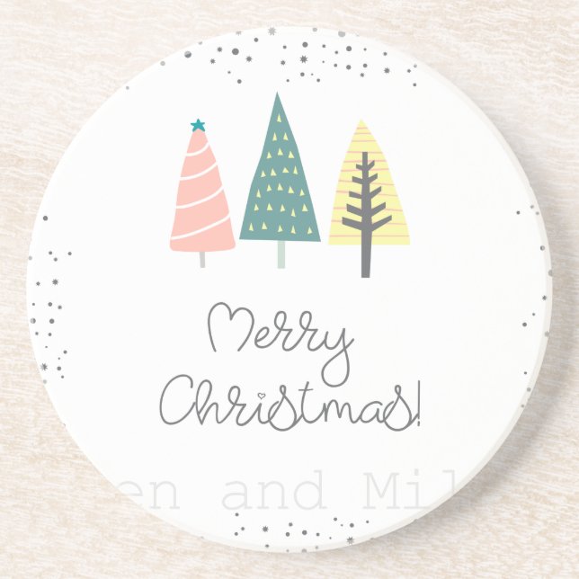 Dessous De Verre En Grès Design de Noël (Devant)