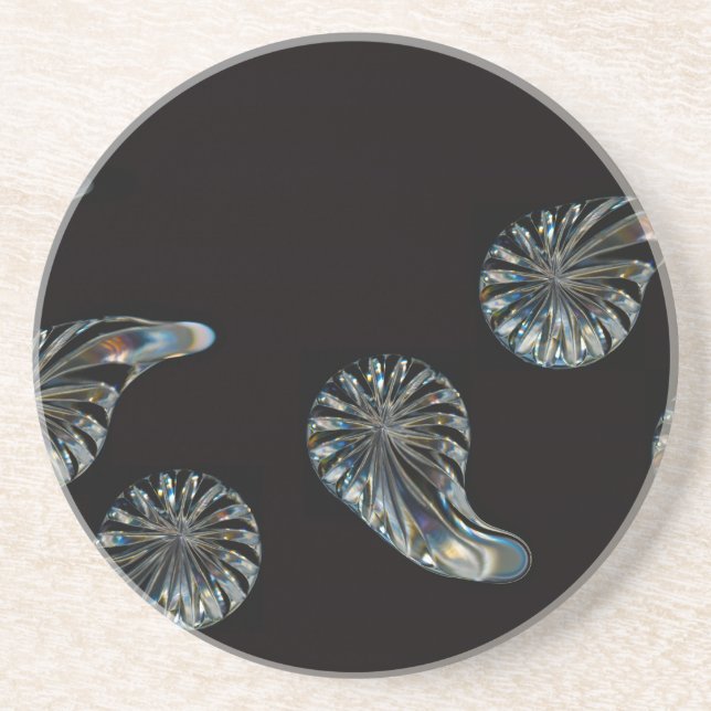 Dessous De Verre En Grès Design irlandais - La collection Crystal (Devant)