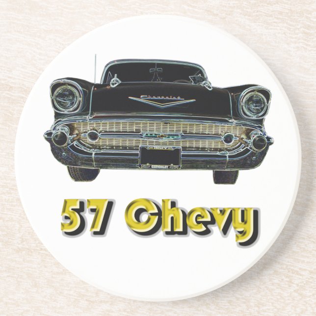 Dessous De Verre En Grès 'Dessous de verre de Bel Air de 57 Chevy (Devant)