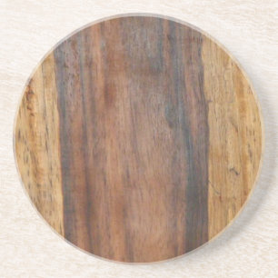 Dessous De Verre En Grès Dessous de verre de grès à grain de bois