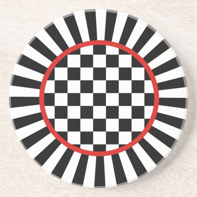 Dessous De Verre En Grès Dessous de verre de grès de contrôle de farceur (Devant)