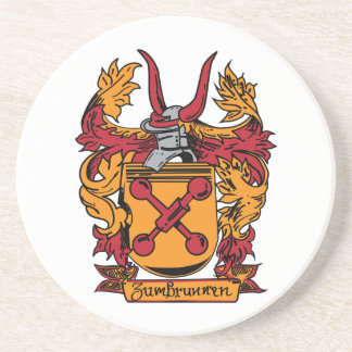 Dessous De Verre En Grès Dessous de verre de grès de crête de famille