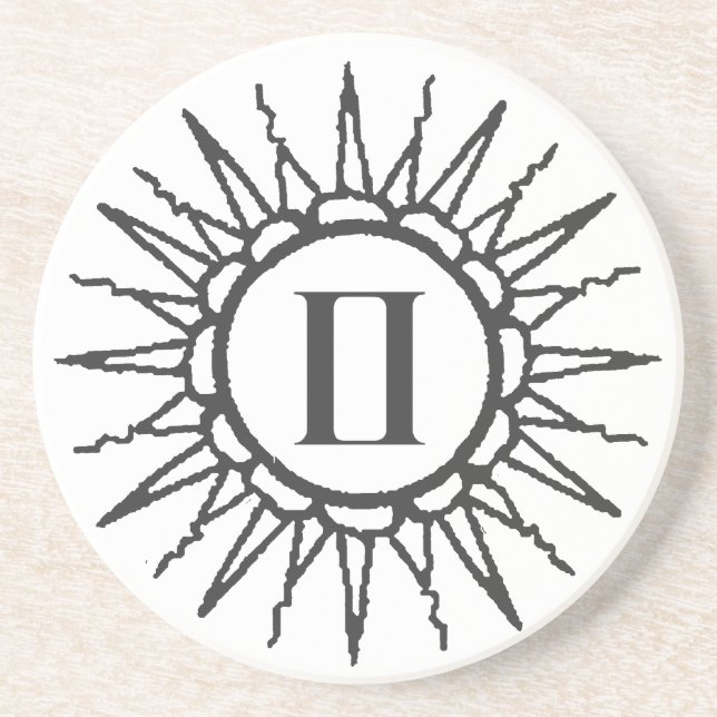 Dessous De Verre En Grès Dessous de verre de grès de Gémeaux (Devant)