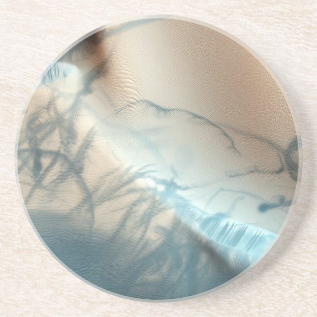 Dessous De Verre En Grès Dessous de verre de grès de Mars tatoué (Devant)