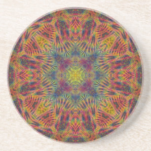 Dessous De Verre En Grès Dessous de verre de grès de Quadragram d'étoile 