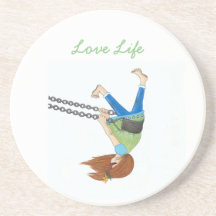 Dessous de verre de grès de temps d'oscillation