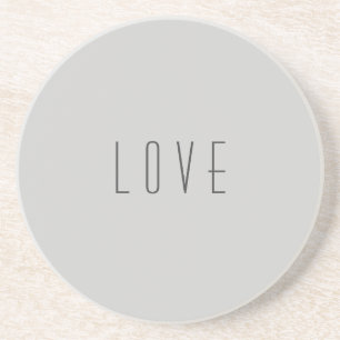 Dessous De Verre En Grès dessous de verre de grès "Love"