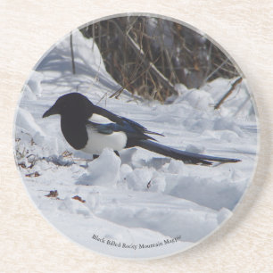 Dessous De Verre En Grès Dessous de verre de grès Rocky Mountain Magpie