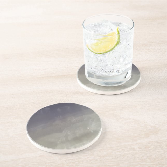 Dessous De Verre En Grès Dessous de verre de grès Selenite (Côté)