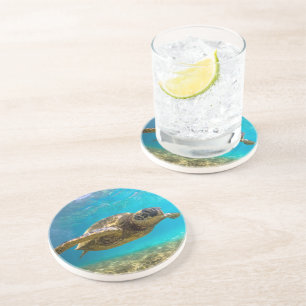Dessous De Verre En Grès Dessous de verre de grès tortue