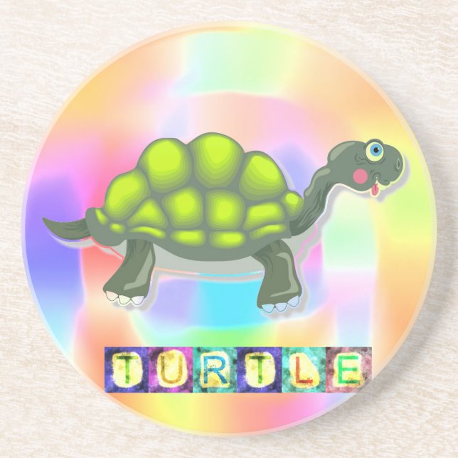 Dessous De Verre En Grès Dessous de verre de grès tortue (Devant)