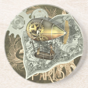 Dessous De Verre En Grès Dessous de verre dirigeables de grès de visite