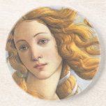 Dessous De Verre En Grès Détail de la naissance de Vénus, Botticelli<br><div class="desc">Gros plan de la naissance de Vénus par Sandro Botticelli.  Alessandro di Mariano di Vanni Filipepi,  mieux connu sous le nom de Sandro Botticelli ou Il Botticello "Le Petit Baril"; c. 1445 - 1510) était un peintre italien de l'école florentine pendant la première Renaissance (Quattrocento).</div>