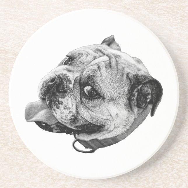 Dessous De Verre En Grès Détail subtil pour animaux de compagnie (Devant)