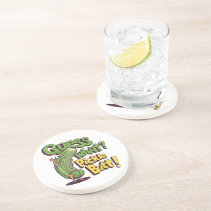 Dessous De Verre En Grès Devinez quoi_ Fesses de cornichon ! Drôle de conco