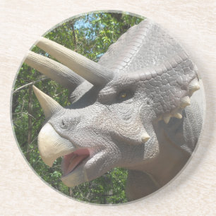 Dessous De Verre En Grès dinosaure de Tricératops