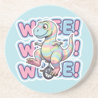 Dessous De Verre En Grès Dinosaure, roue!!!