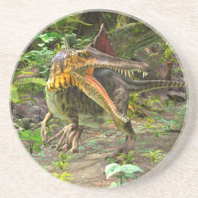 Dessous De Verre En Grès Dinosaure Spinosaurus (Devant)