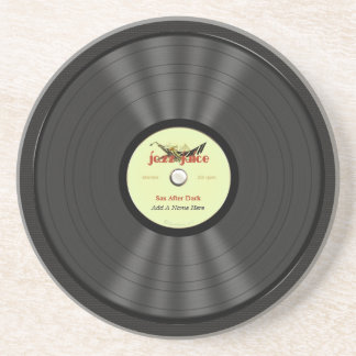Dessous De Verre En Grès Disque vinyle drôle de jazz