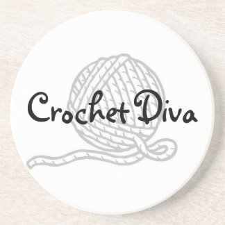 Dessous De Verre En Grès Diva de crochet
