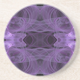 Dessous De Verre En Grès Divers Série-25---Coaster Violet Noir 1 de