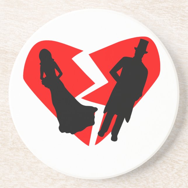 Dessous De Verre En Grès Divorce (Devant)