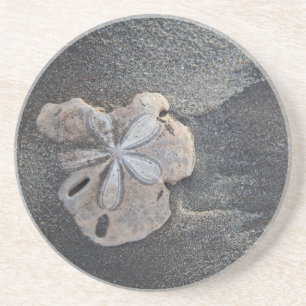 Dessous De Verre En Grès Dollar des sables sur le sable
