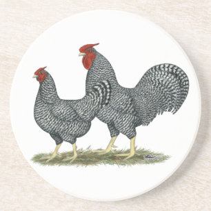 Dessous De Verre En Grès Dominique Chickens