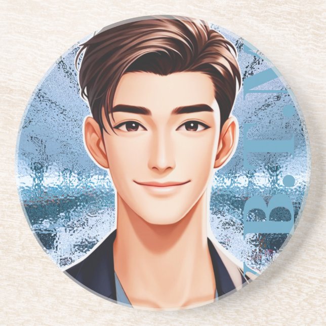 Dessous De Verre En Grès Donald . Conception de personnages animés (Devant)