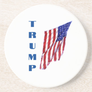 Dessous De Verre En Grès Donald Trump American Flag Pop Art