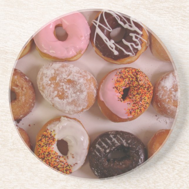 Dessous De Verre En Grès Donut Box! (Devant)