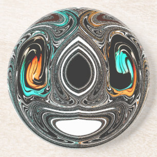 Dessous De Verre En Grès Doodle ethnique africain Zebra texturé Art Imprime