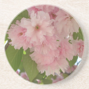 Dessous De Verre En Grès Double floraison cerisier II printemps fleuri