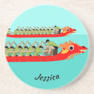 Dessous De Verre En Grès Dragon Boat Racing