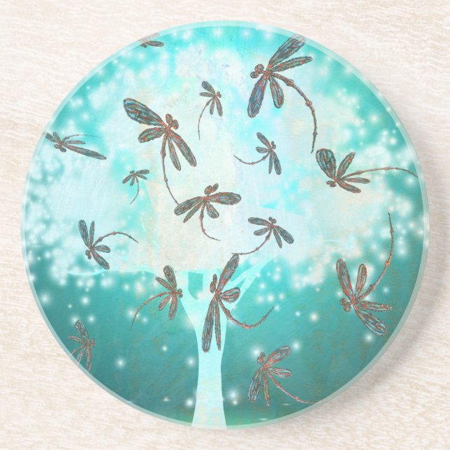 Dessous De Verre En Grès Dragonfly (Devant)