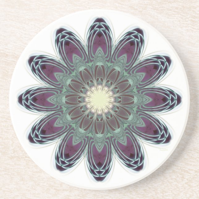 Dessous De Verre En Grès Dragonfly Wings Mandala (Devant)