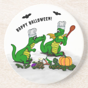 Dessous De Verre En Grès Dragons - Joyeux Halloween ! Aujourd'hui je vais c
