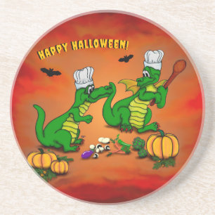 Dessous De Verre En Grès Dragons - Joyeux Halloween ! Aujourd'hui je vais c