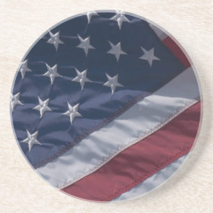 Dessous De Verre En Grès Drapeau américain.