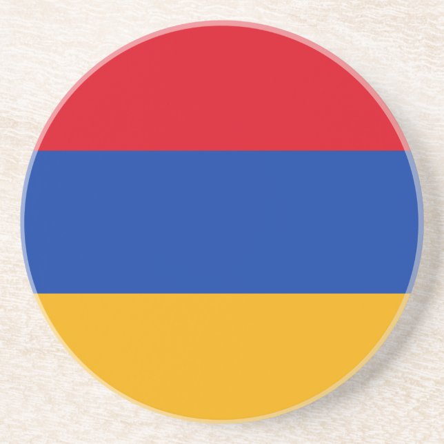 Dessous De Verre En Grès Drapeau arménien patriotique (Devant)
