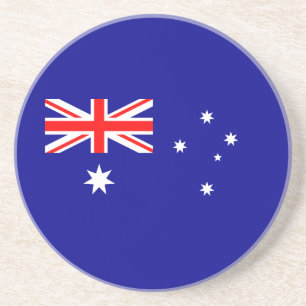 Dessous De Verre En Grès Drapeau australien patriotique