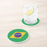 Dessous De Verre En Grès Drapeau brésilien<br><div class="desc">Drapeau brésilien</div>