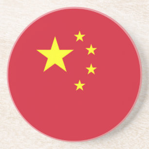 Dessous De Verre En Grès Drapeau Chine