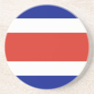 Dessous De Verre En Grès Drapeau civil du Costa Rica
