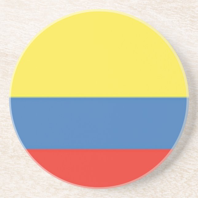 Dessous De Verre En Grès Drapeau Colombie (Devant)